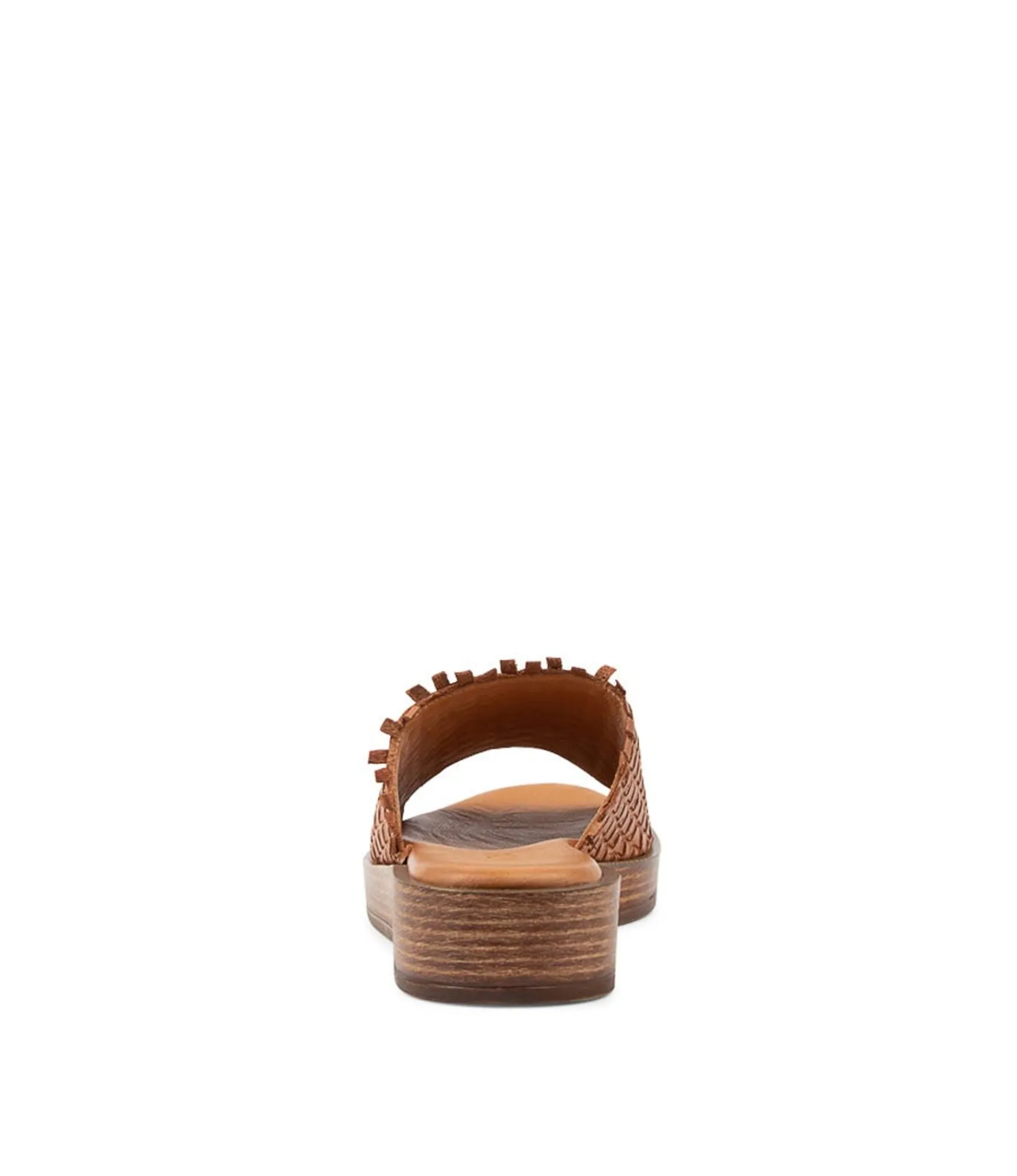 Outlet Midas Shoes Aibe Tan Leather Slides