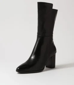 Clearance Midas Shoes Ainslee Black Leather Calf Boots