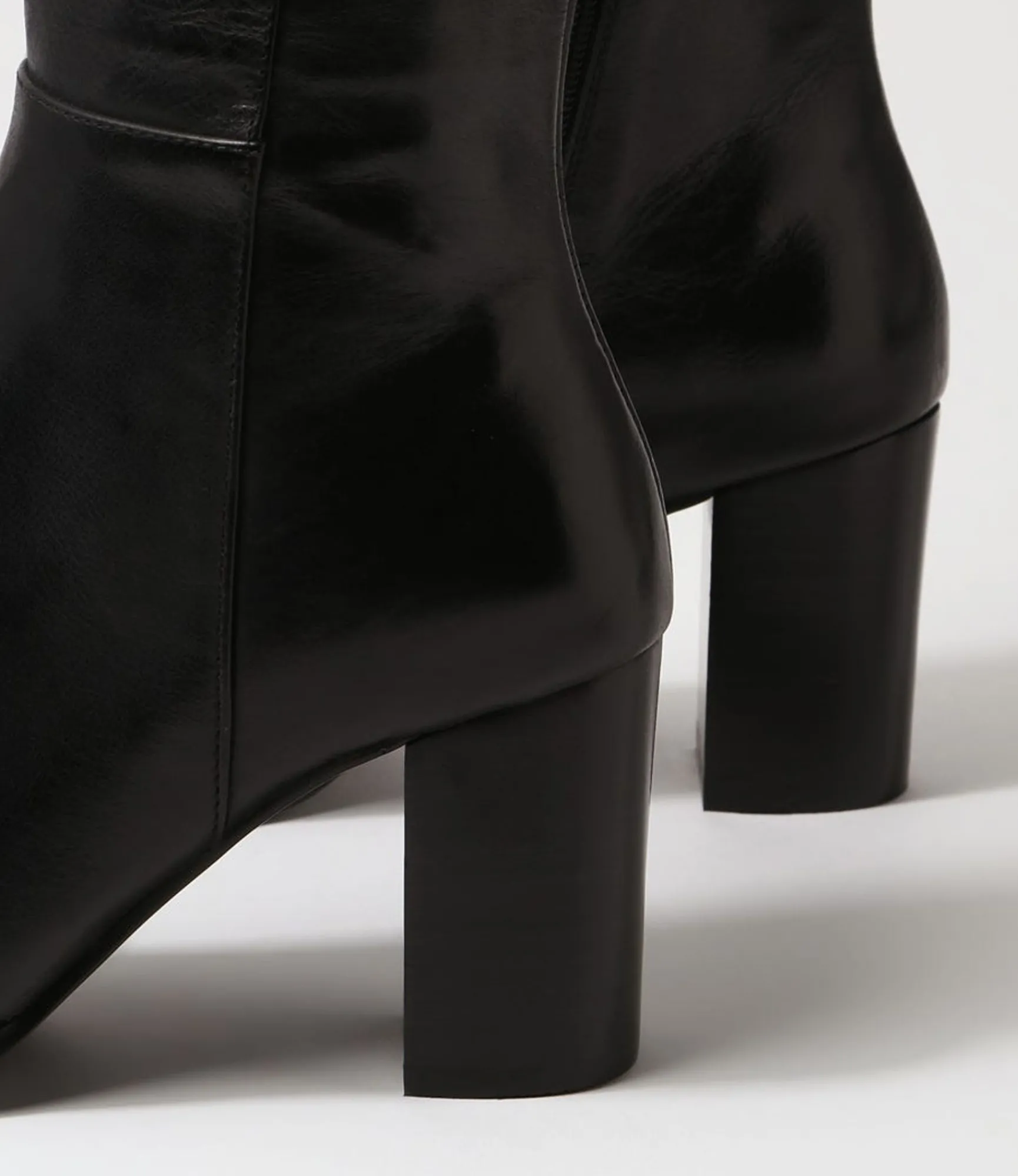 Clearance Midas Shoes Ainslee Black Leather Calf Boots