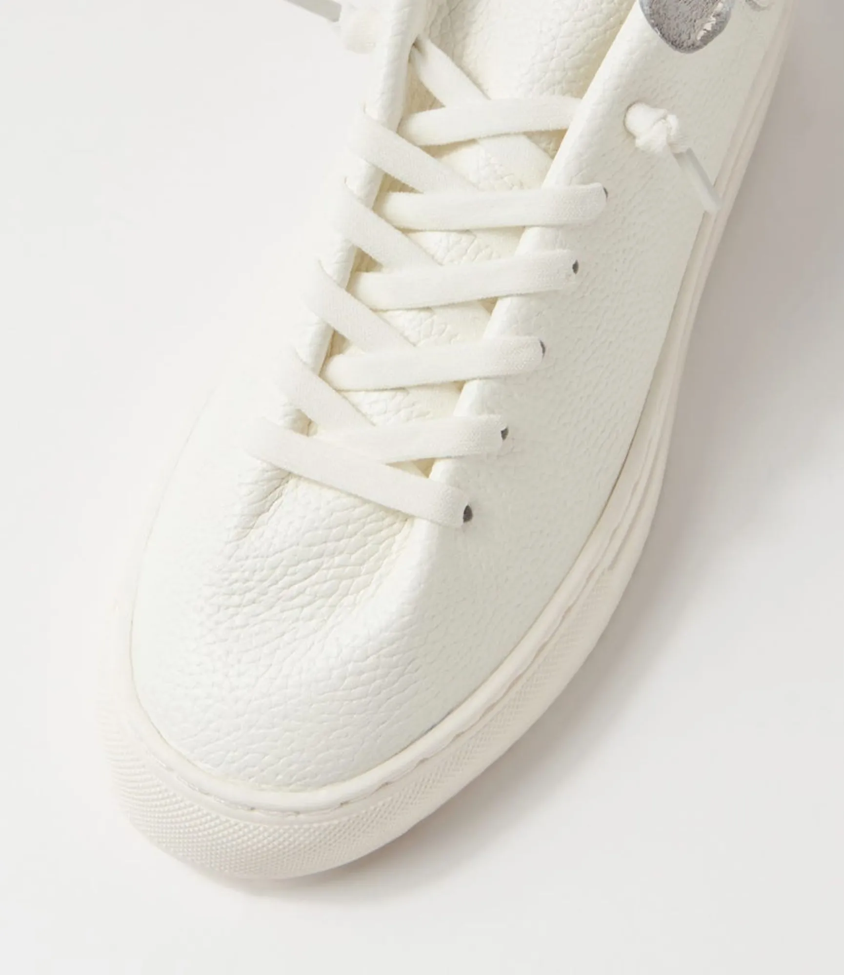 Cheap Midas Shoes Albi White Tumble Leather Sneakers