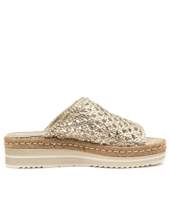 Shop Midas Shoes Aldo Pale Gold Woven