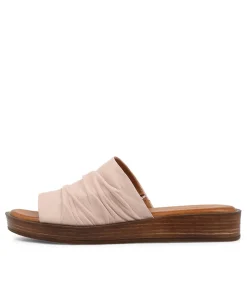 Cheap Midas Shoes Alio Blush Leather Slides