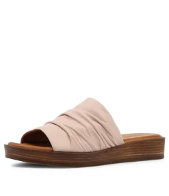Cheap Midas Shoes Alio Blush Leather Slides