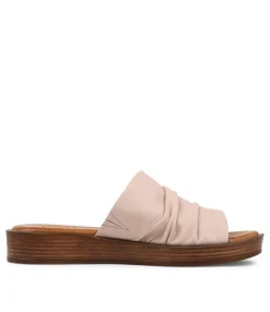 Cheap Midas Shoes Alio Blush Leather Slides
