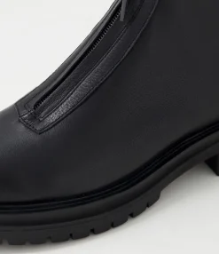 Discount Midas Shoes Alund Black Leather Ankle Boots