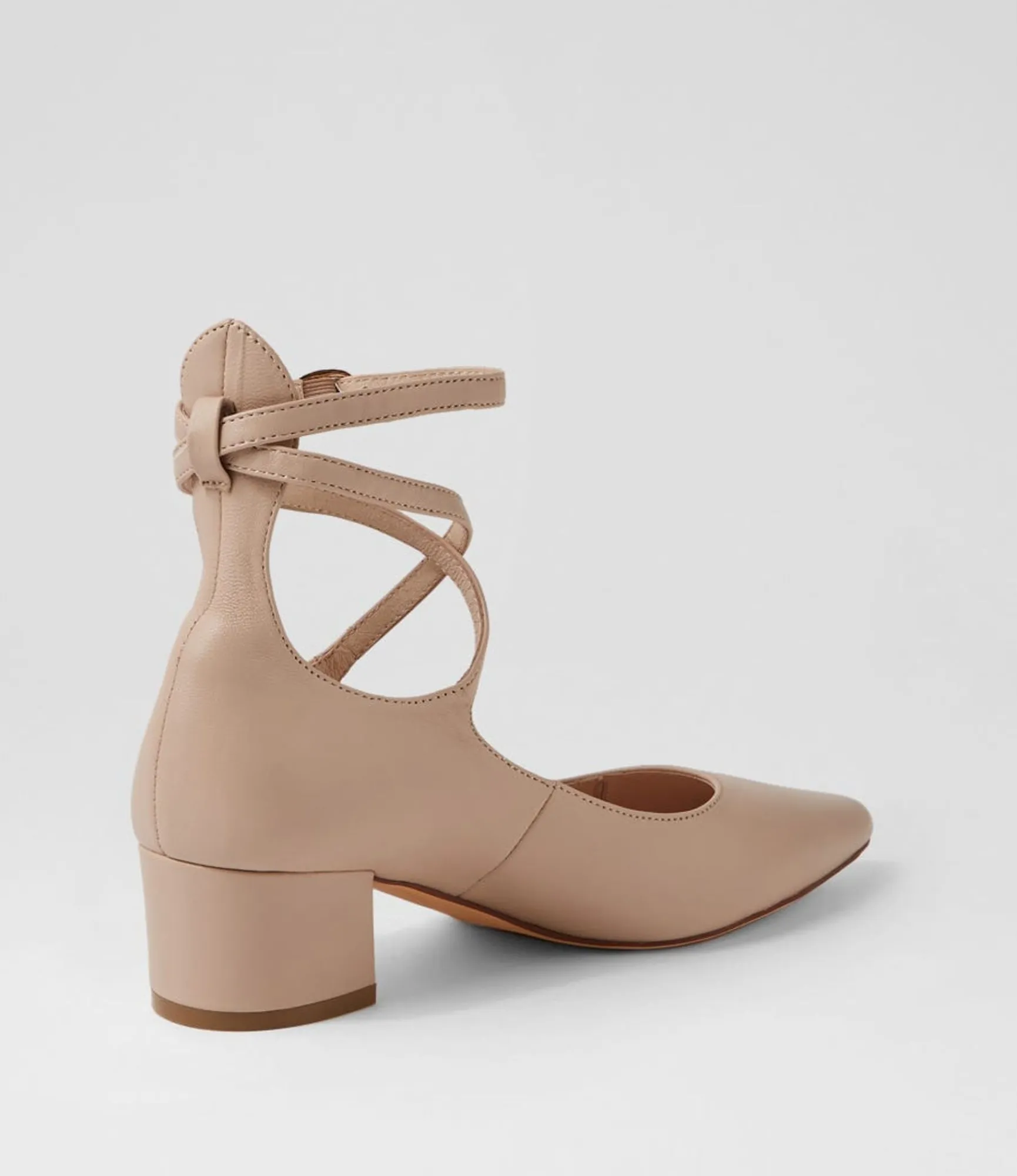 Sale Midas Shoes Alyiahe Nude Leather Heels
