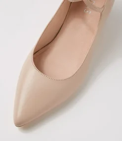 Sale Midas Shoes Alyiahe Nude Leather Heels