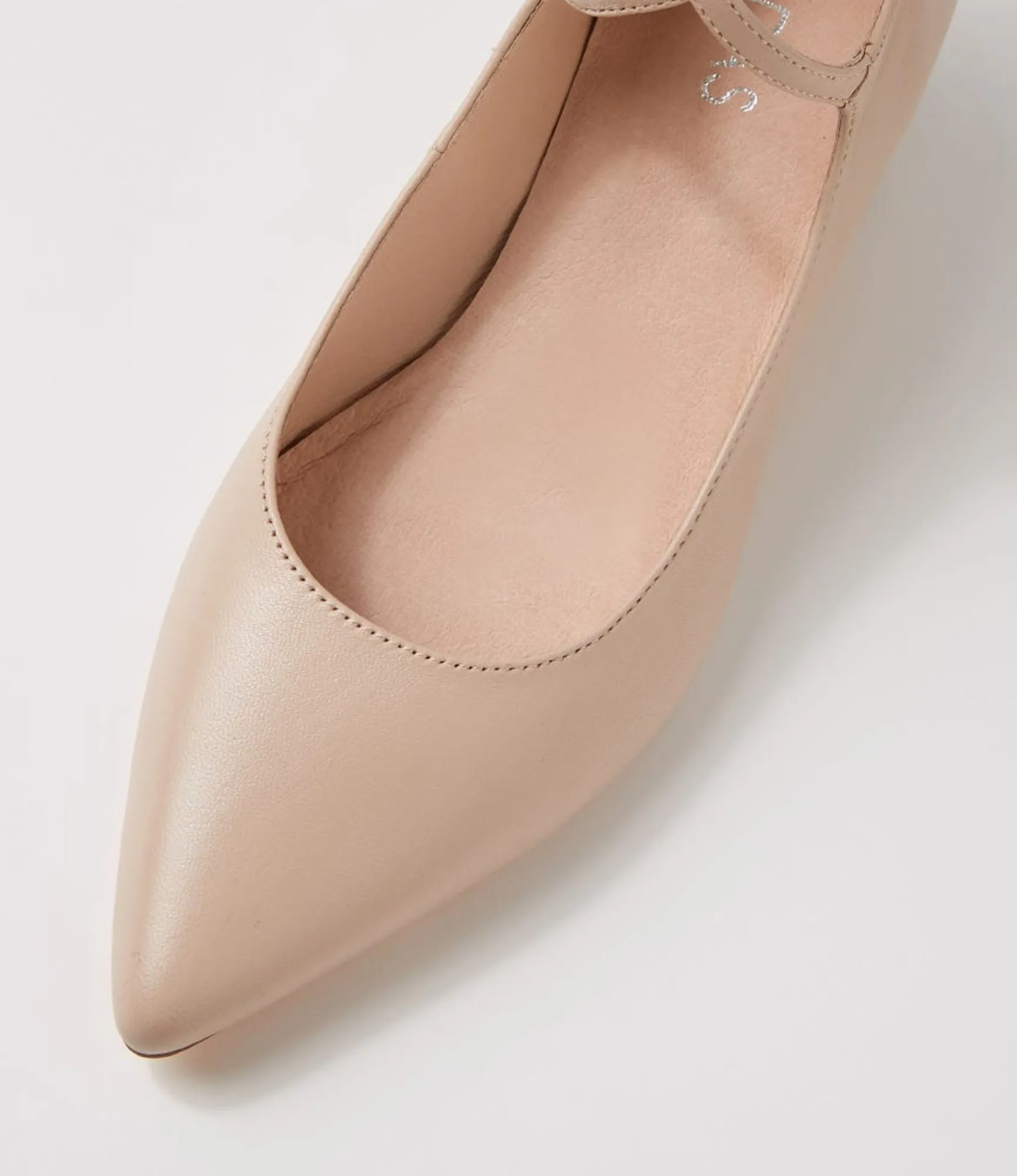 Sale Midas Shoes Alyiahe Nude Leather Heels