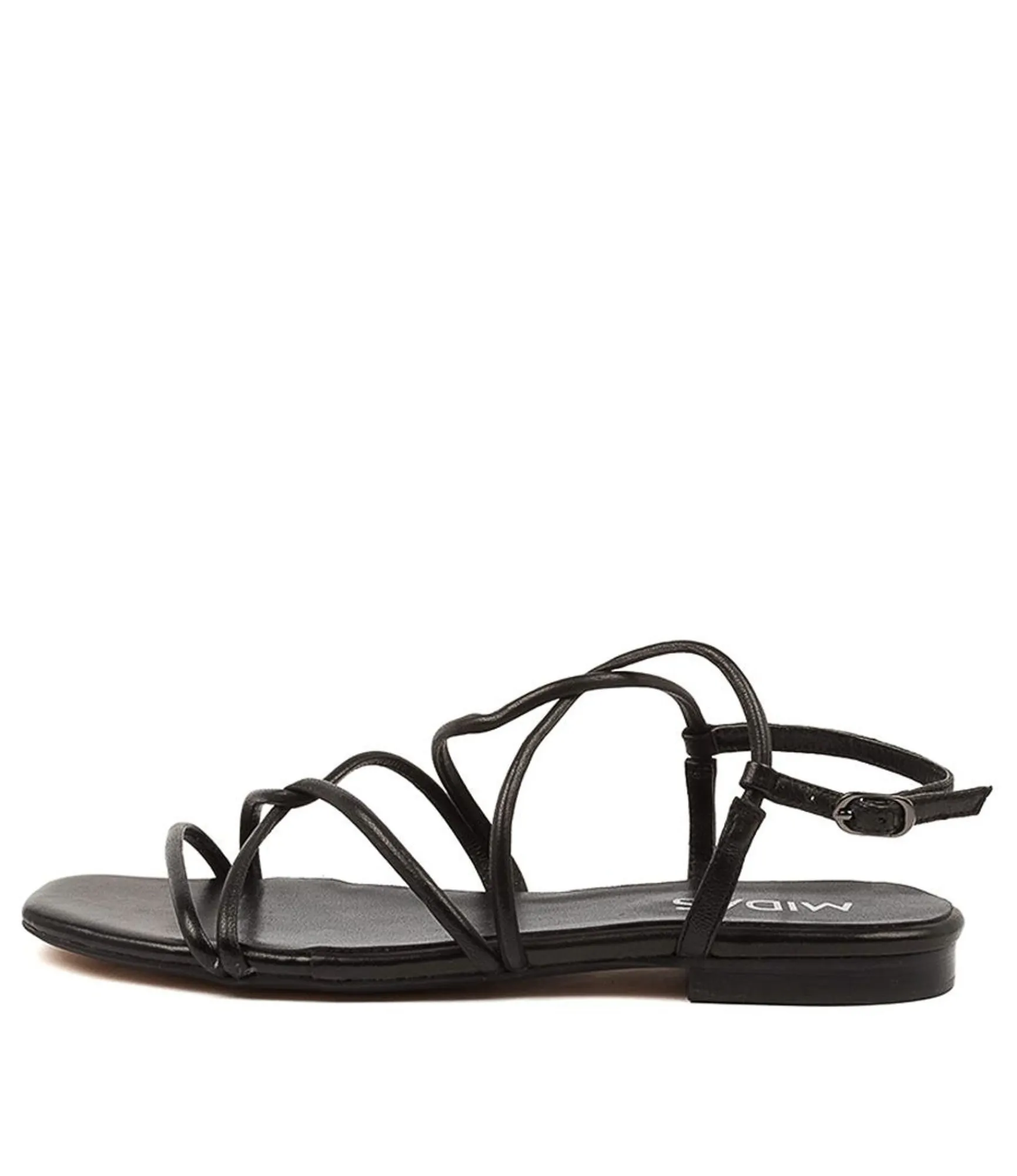 Fashion Midas Shoes Amari Black Leather