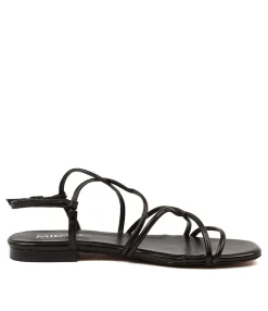 Fashion Midas Shoes Amari Black Leather