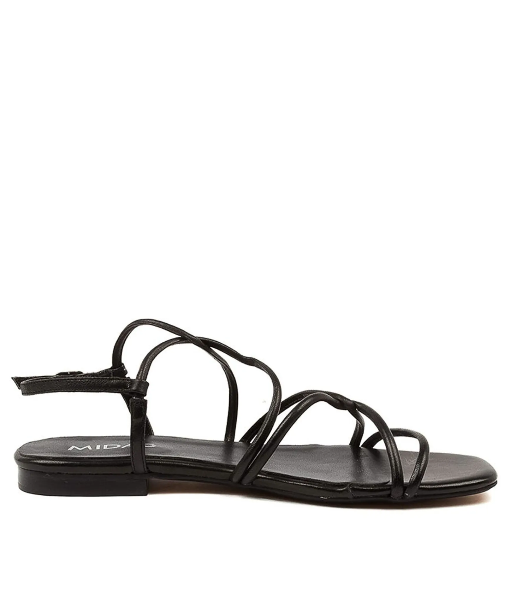 Fashion Midas Shoes Amari Black Leather