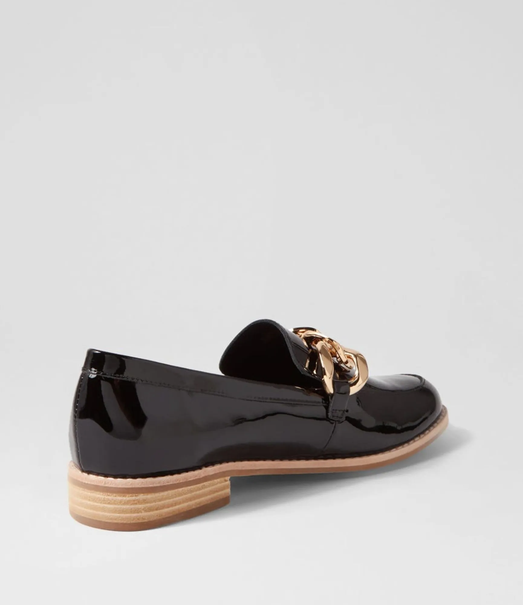 Discount Midas Shoes Ampari Black Patent Leather Loafers