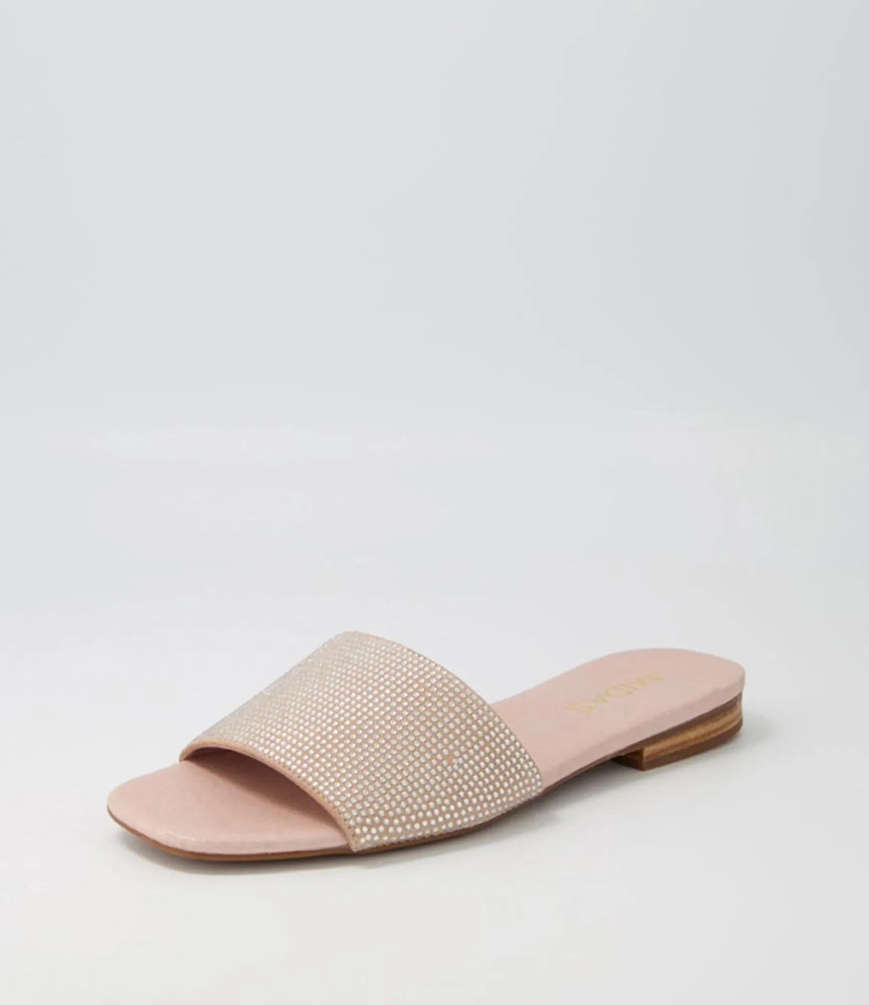 Sale Midas Shoes Aparti Silver Nude Jewels Suede Slides