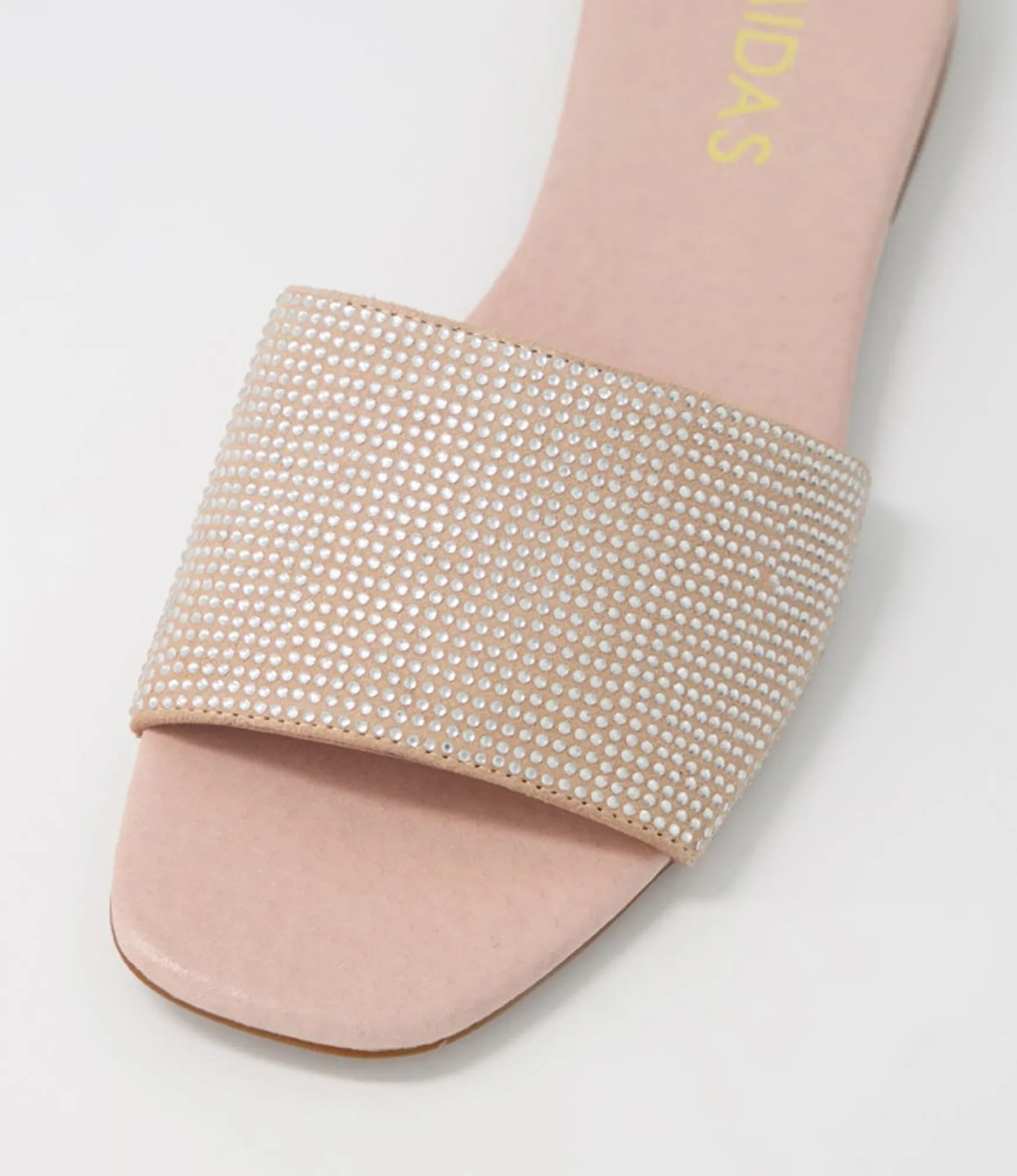 Sale Midas Shoes Aparti Silver Nude Jewels Suede Slides