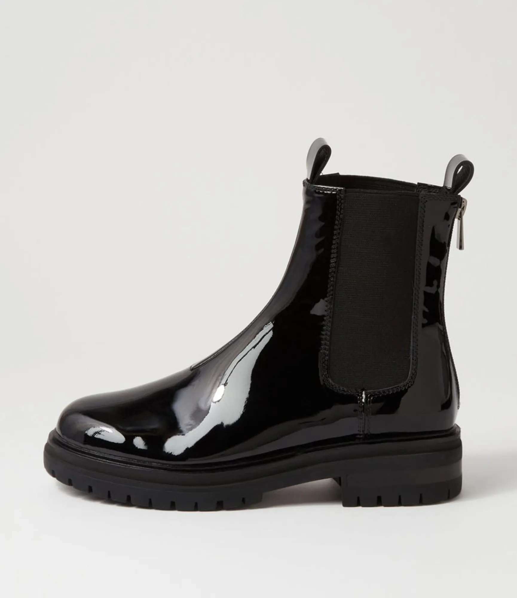 Shop Midas Shoes Apparent Black Patent Leather Chelsea Boots
