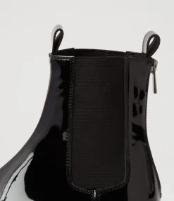 Shop Midas Shoes Apparent Black Patent Leather Chelsea Boots