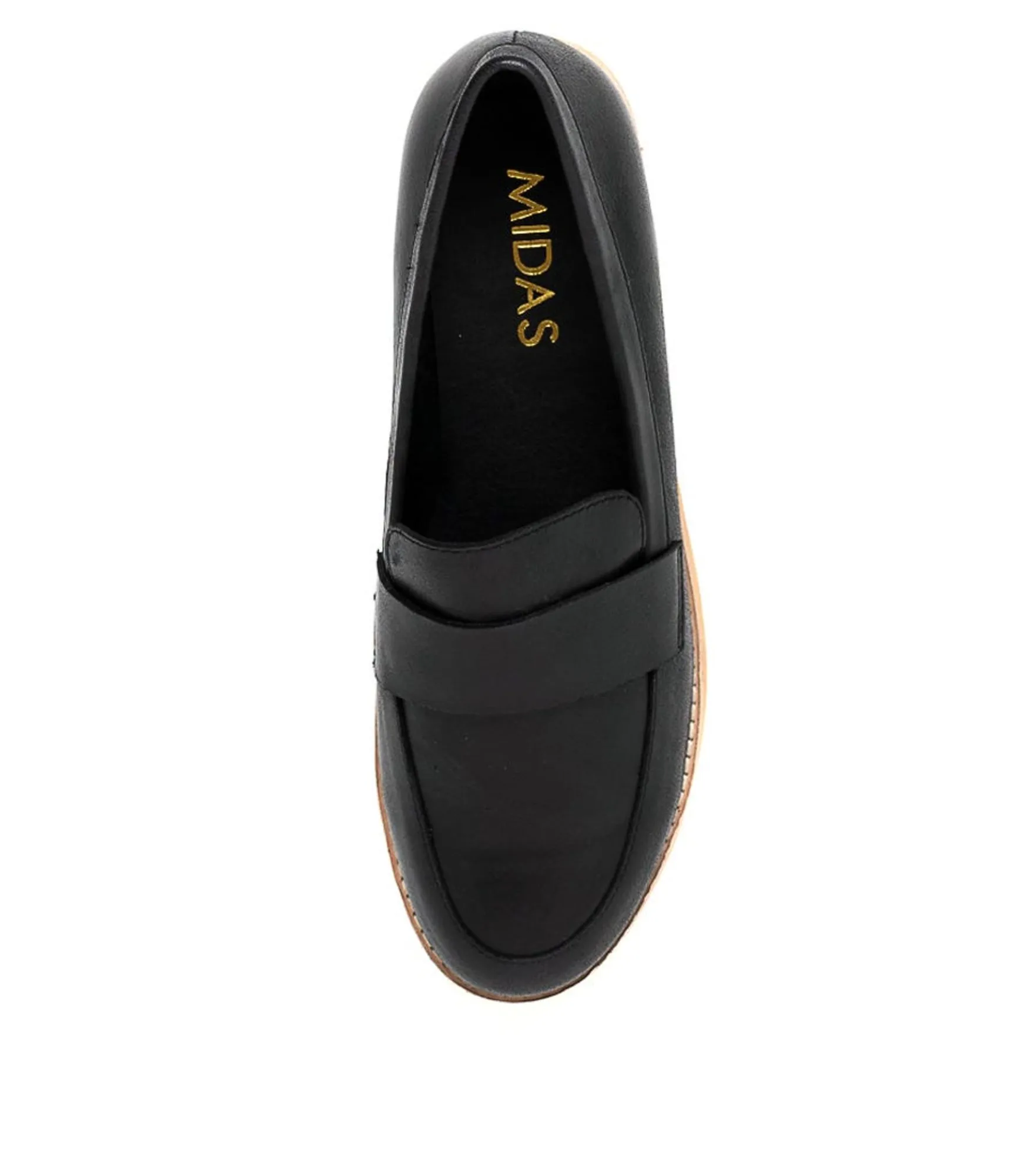 Store Midas Shoes Aqueen Black Leather