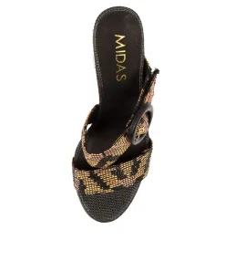 Clearance Midas Shoes Asha Tan Multi Woven