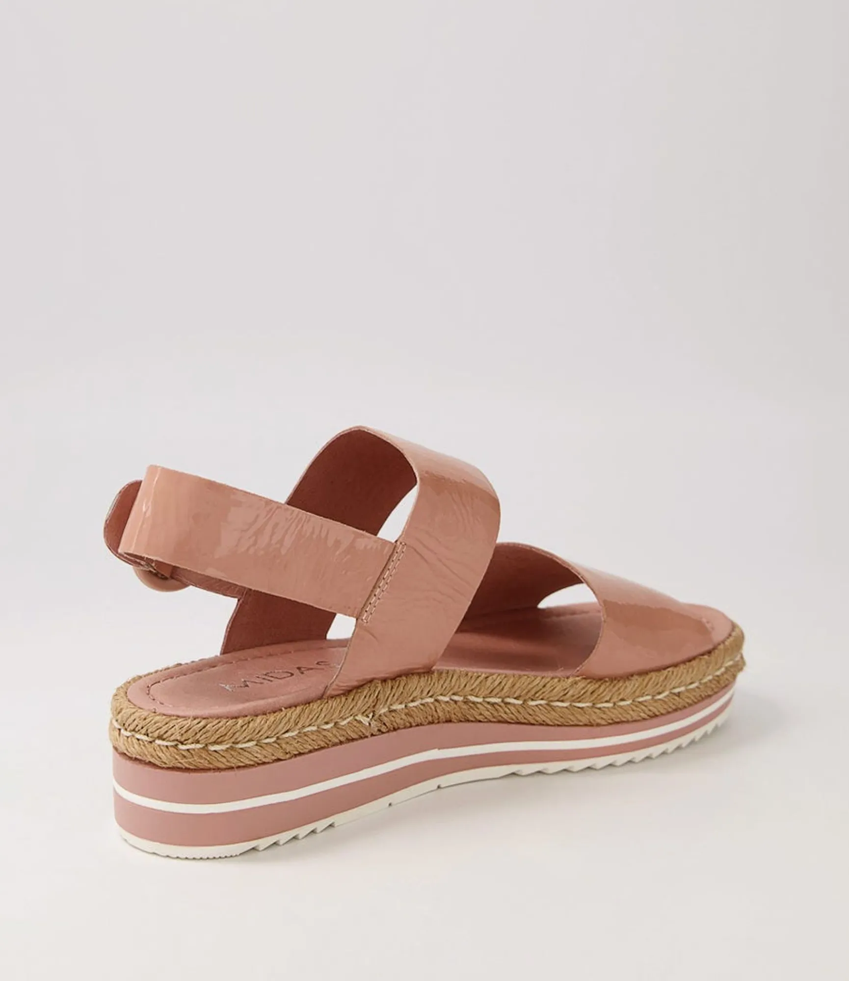 Sale Midas Shoes Athens Mushroom Patent Leather Sandals