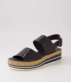 Flash Sale Midas Shoes Athens Navy Patent Leather Sandals