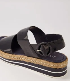 Flash Sale Midas Shoes Athens Navy Patent Leather Sandals