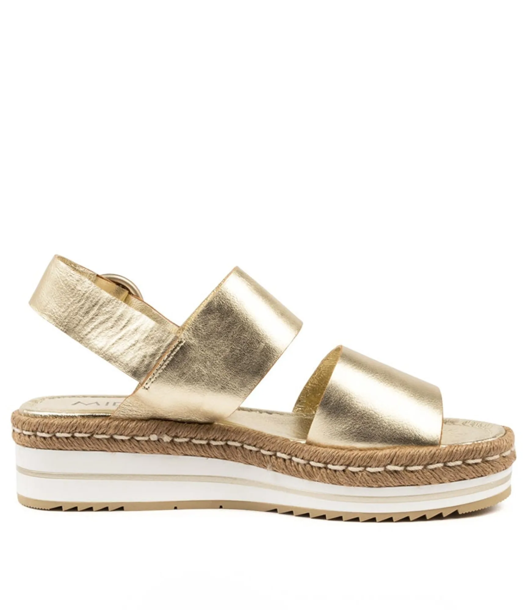 Online Midas Shoes Athens Pale Gold Leather