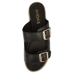 Hot Midas Shoes Axil Black Leather