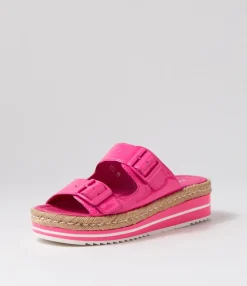 Flash Sale Midas Shoes Axil Hot Pink Patent Leather Slides