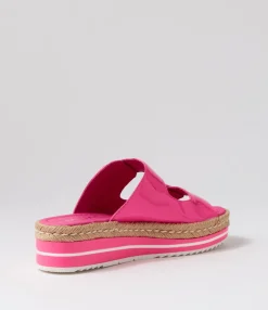 Flash Sale Midas Shoes Axil Hot Pink Patent Leather Slides
