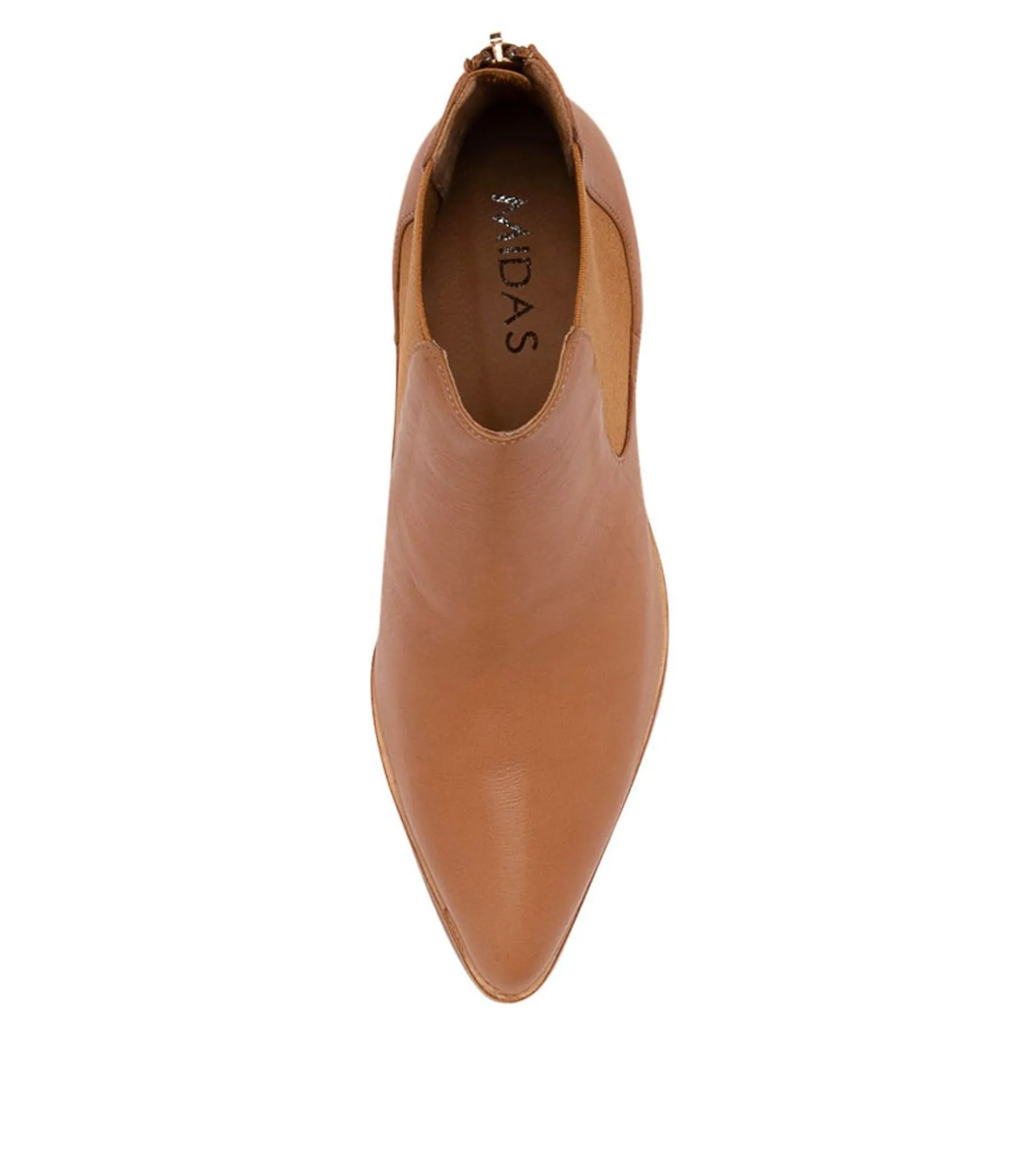 Discount Midas Shoes Babes Dark Tan Leather Chelsea Boots