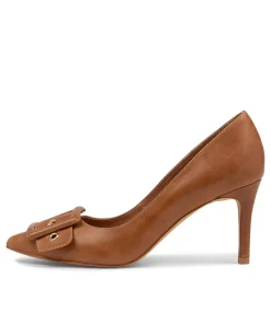 Best Sale Midas Shoes Baby Tan Leather Pump Heels