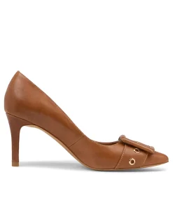 Best Sale Midas Shoes Baby Tan Leather Pump Heels