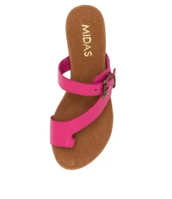 Shop Midas Shoes Bally Fuchsia Leather