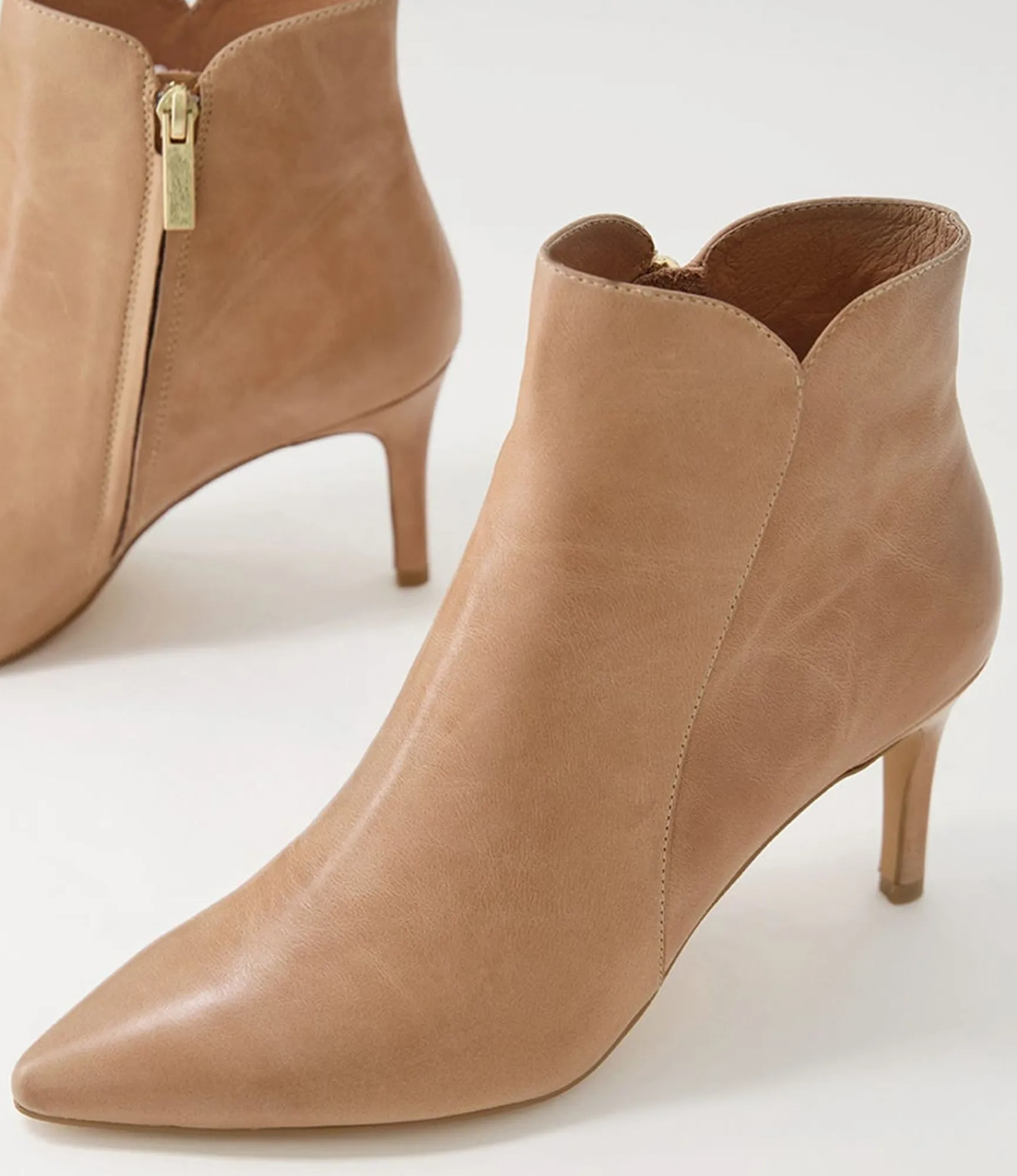 Discount Midas Shoes Bambina Cappuccino Leather Ankle Boots