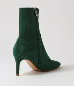 Sale Midas Shoes Beauty Emerald Stretch Microsuede Ankle Boots