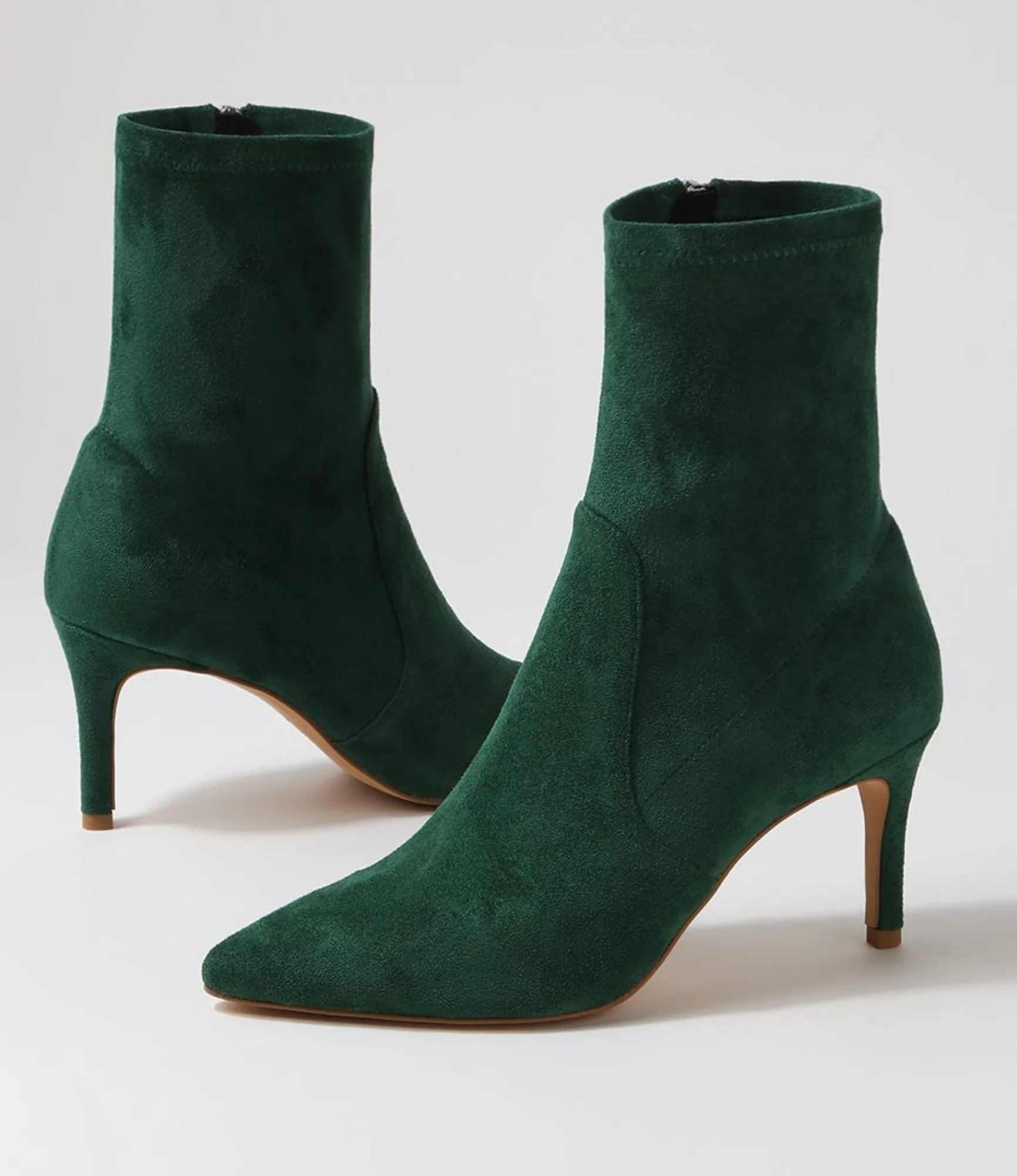 Sale Midas Shoes Beauty Emerald Stretch Microsuede Ankle Boots