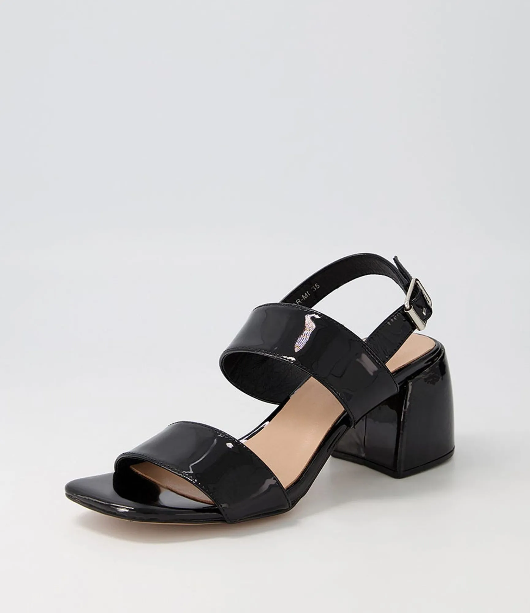 Hot Midas Shoes Bellar Black Patent Leather Sandals