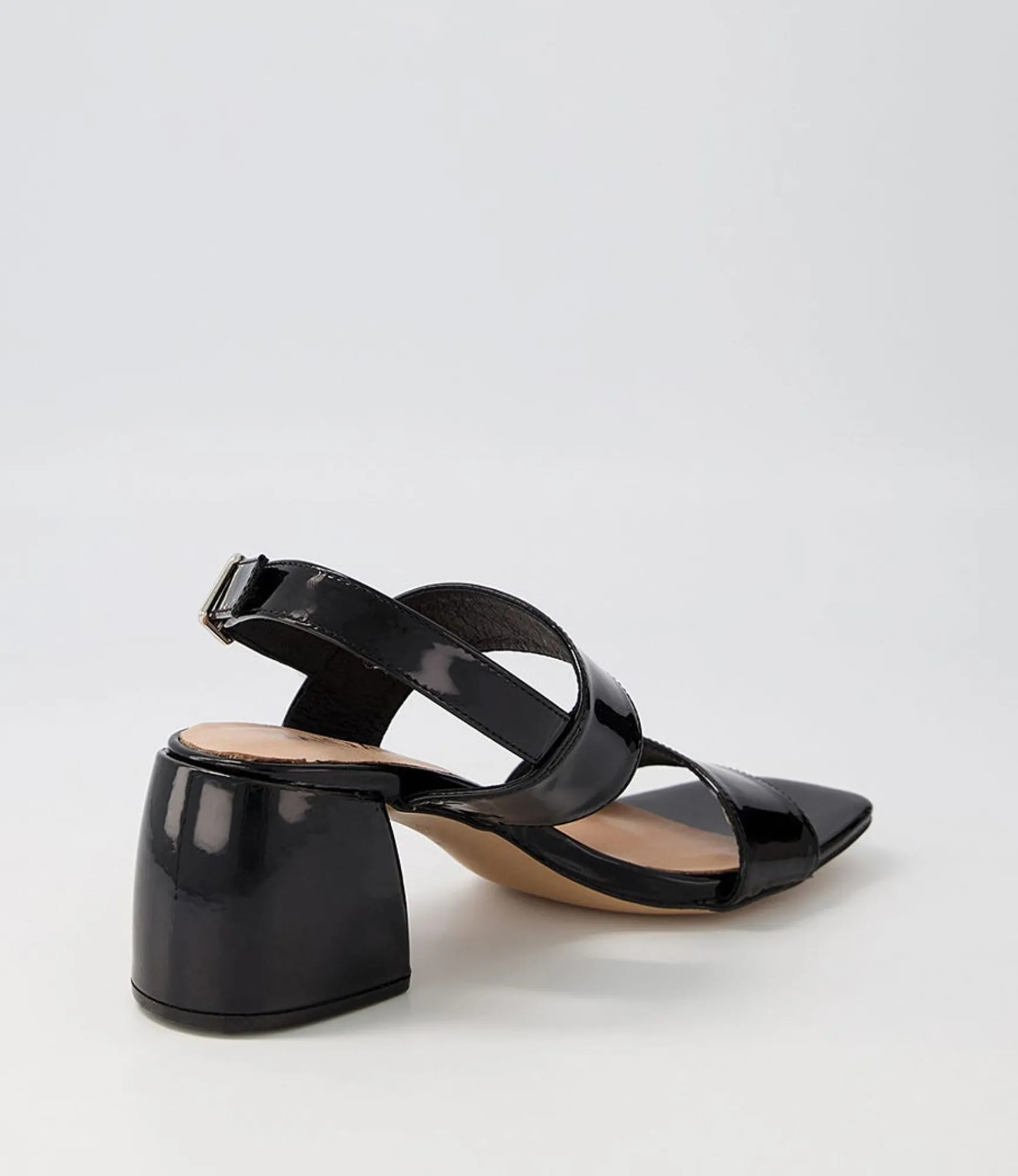 Hot Midas Shoes Bellar Black Patent Leather Sandals