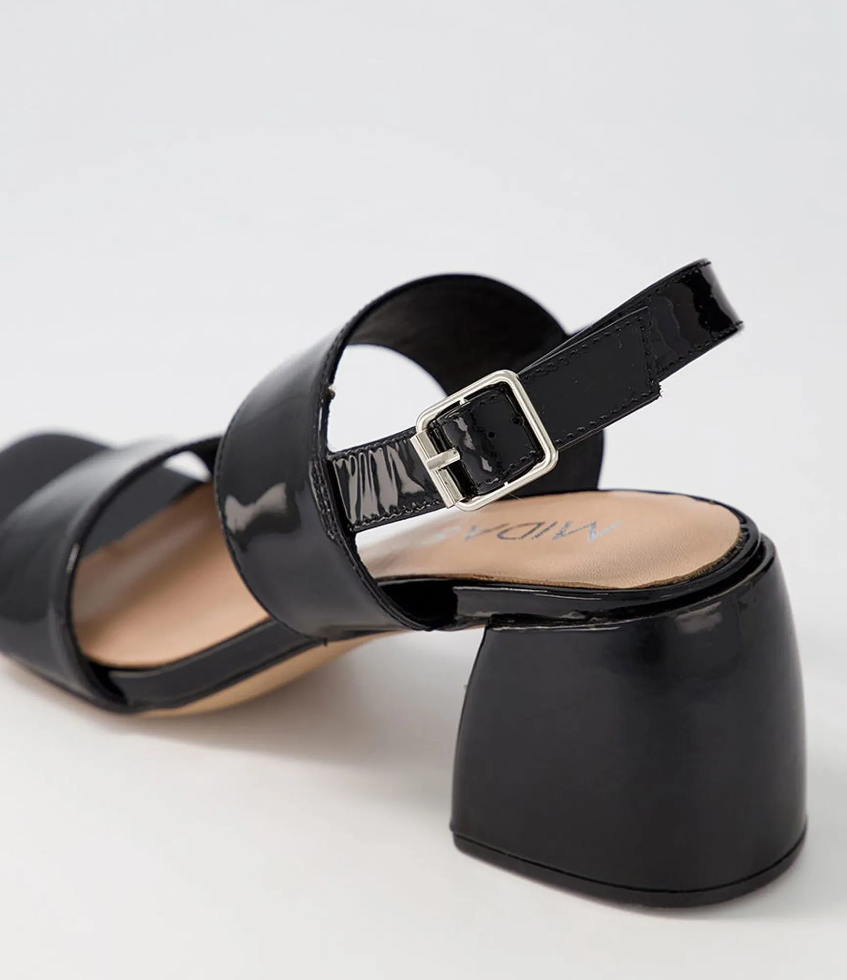 Hot Midas Shoes Bellar Black Patent Leather Sandals