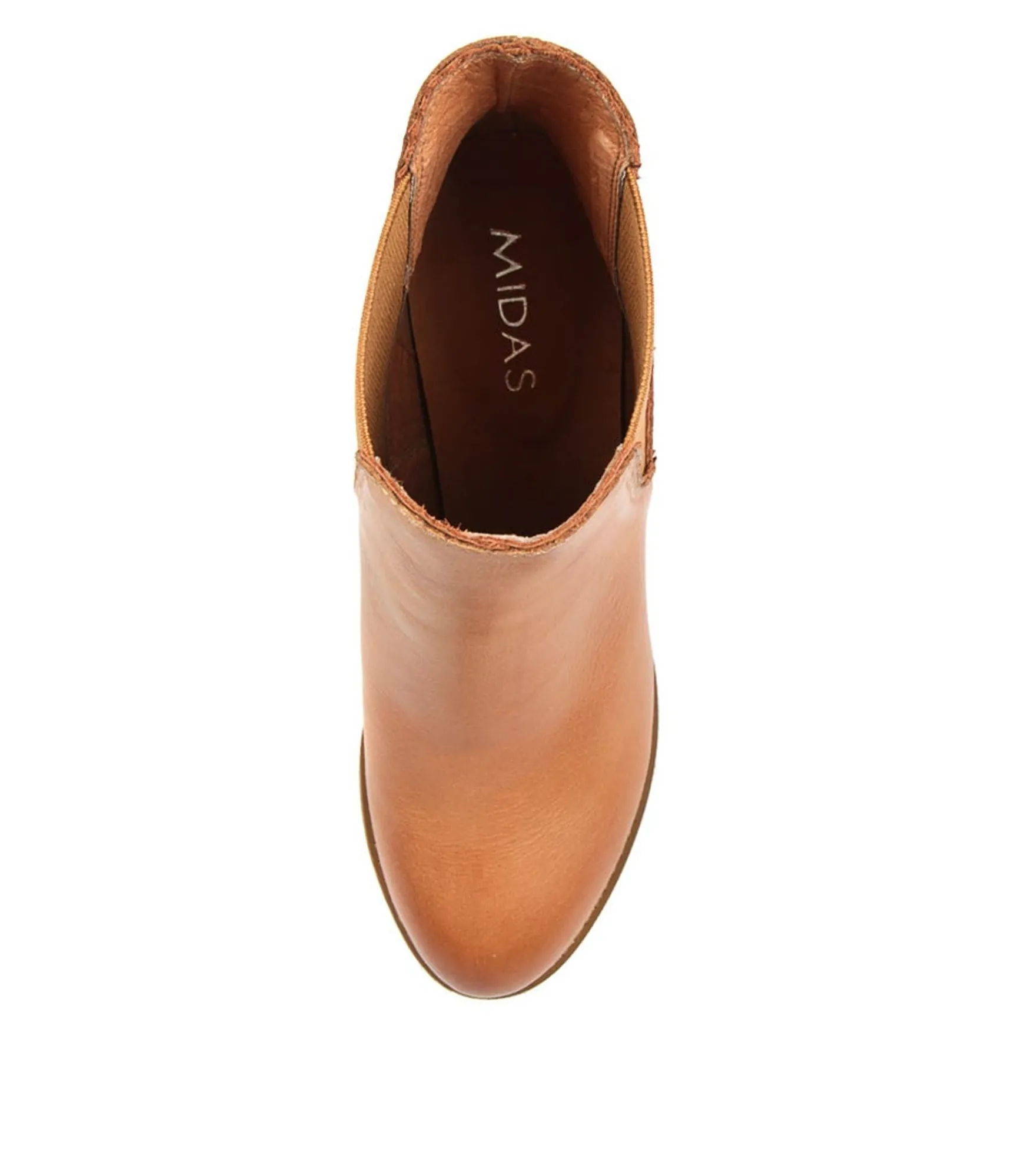 Hot Midas Shoes Belle Dk Tan Leather