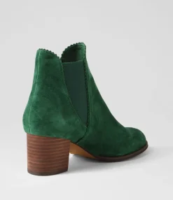 Sale Midas Shoes Belle New Emerald Choc Suede Chelsea Boots
