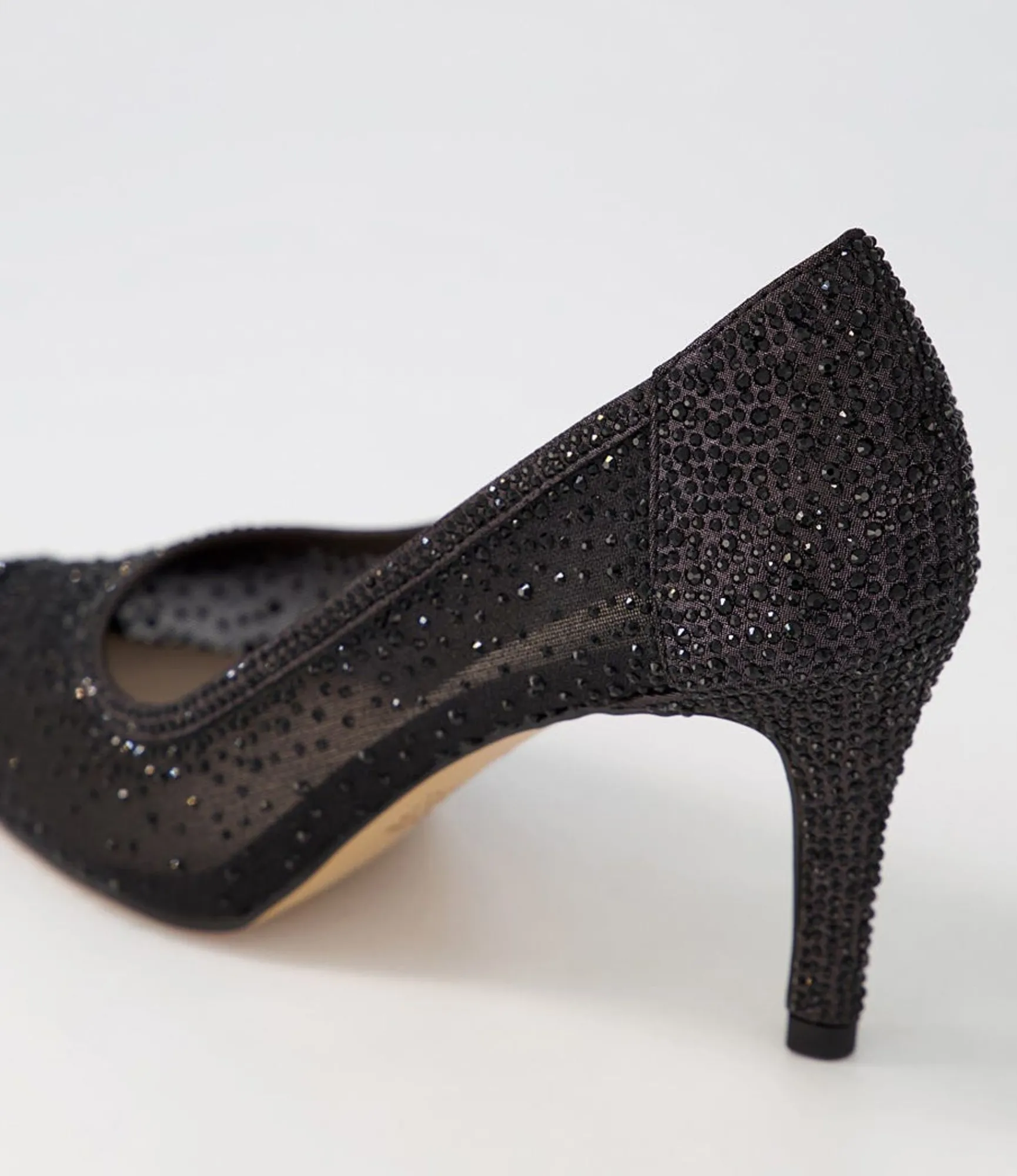 Outlet Midas Shoes Benita Black Shimmer Multi Heels