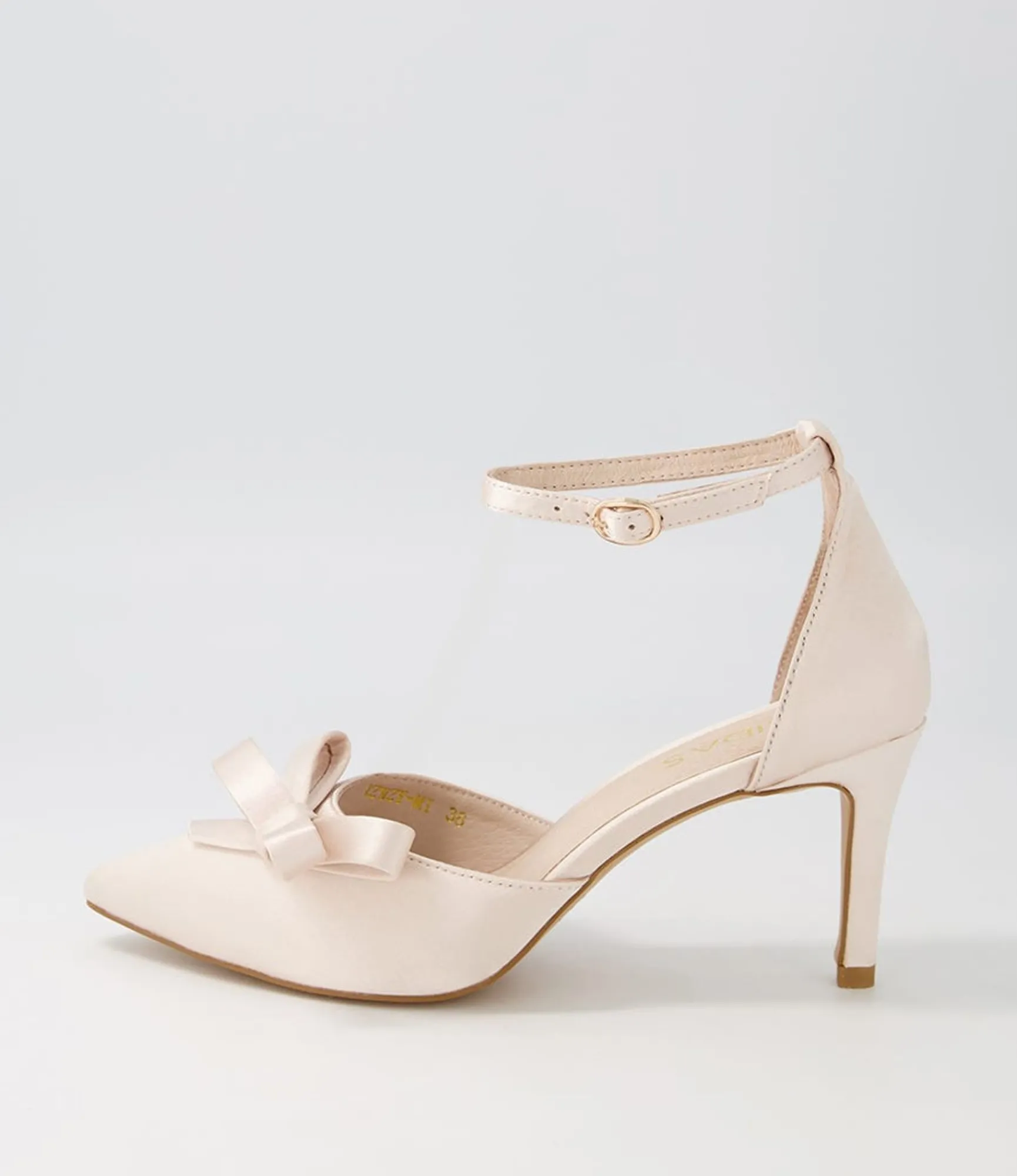 Store Midas Shoes Benzy Nude Satin Pump Heels