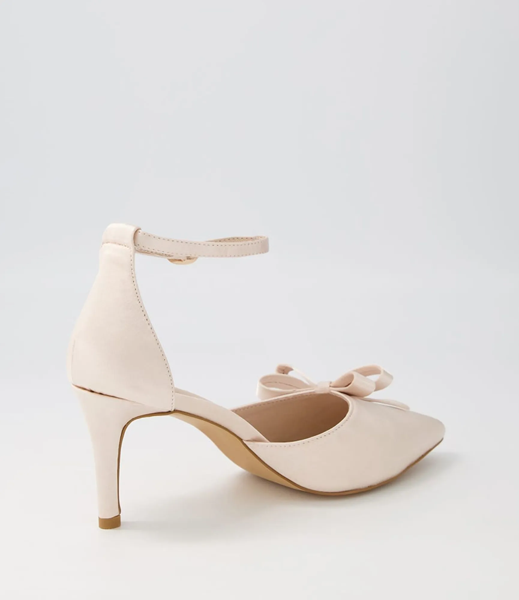 Store Midas Shoes Benzy Nude Satin Pump Heels