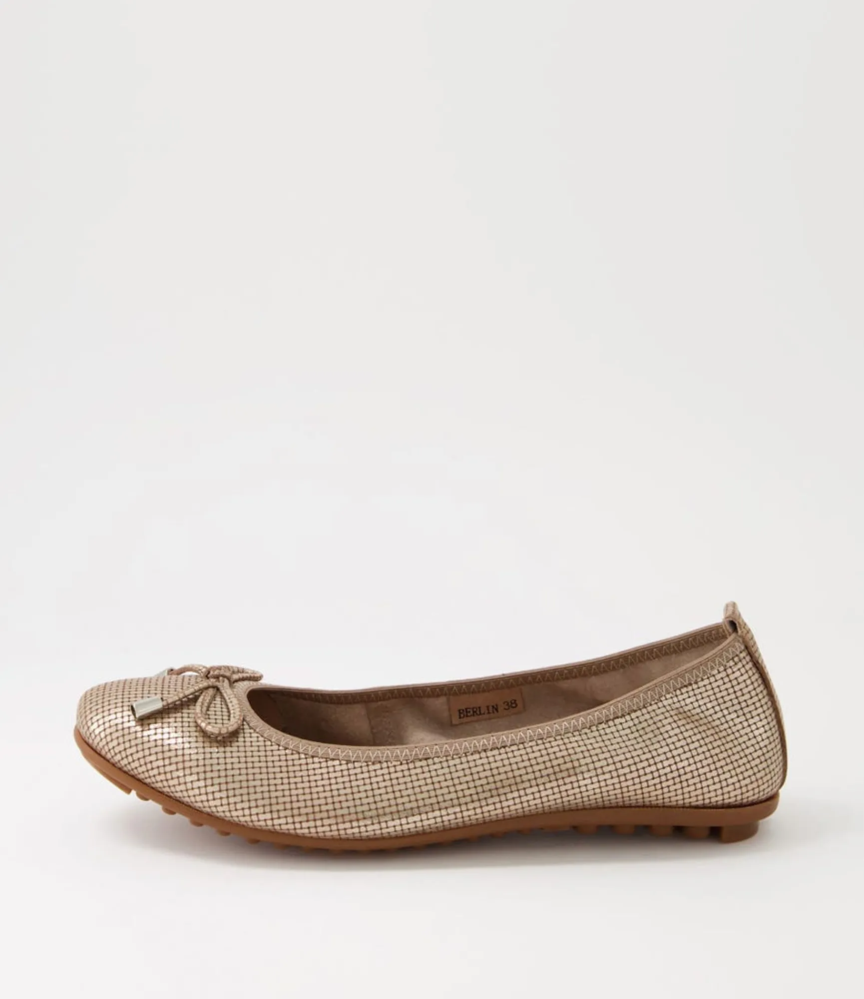 Cheap Midas Shoes Berlin Platino Cut Leather Ballet Flats