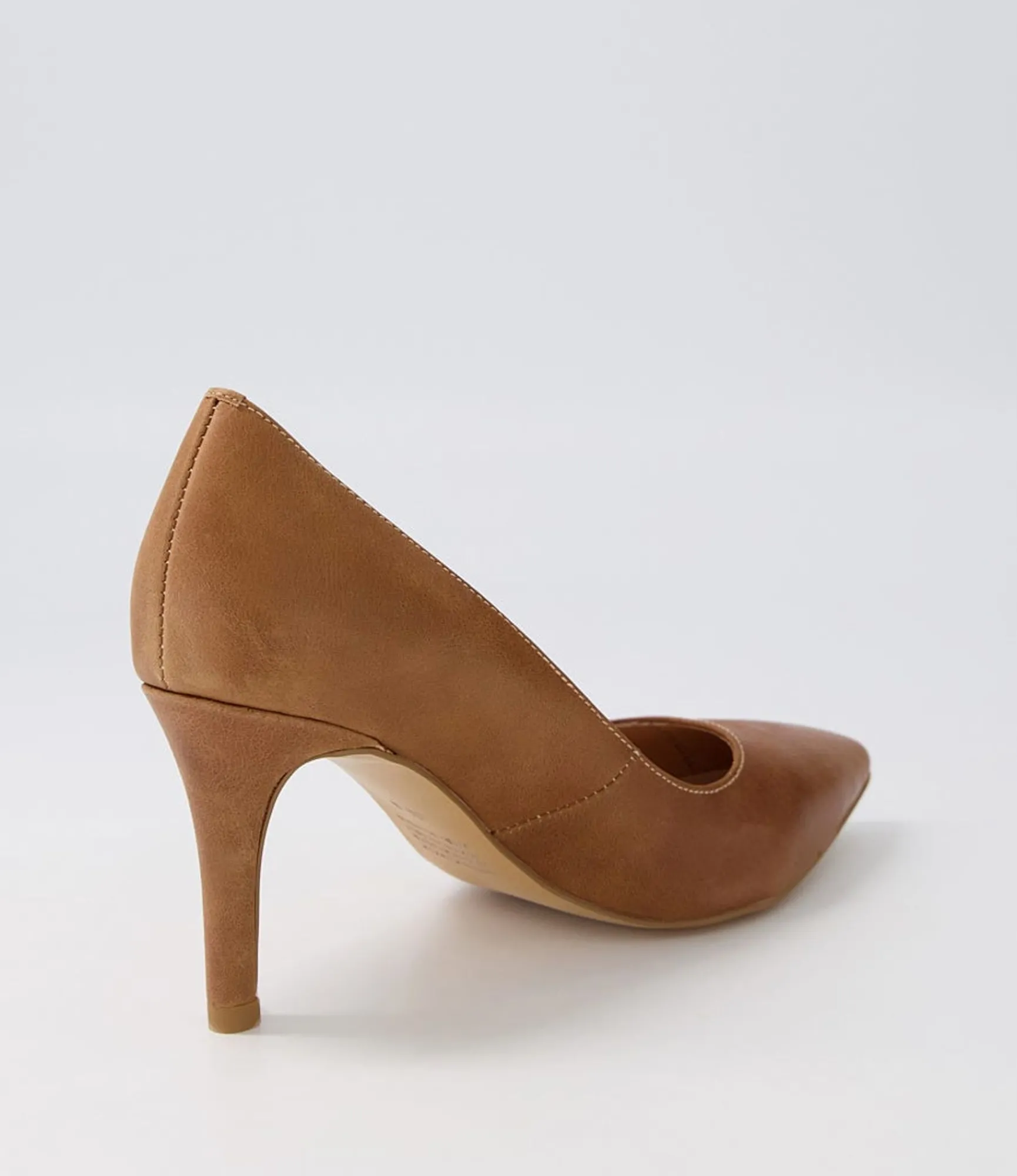 Discount Midas Shoes Berri Half Tan Leather Pump Heels