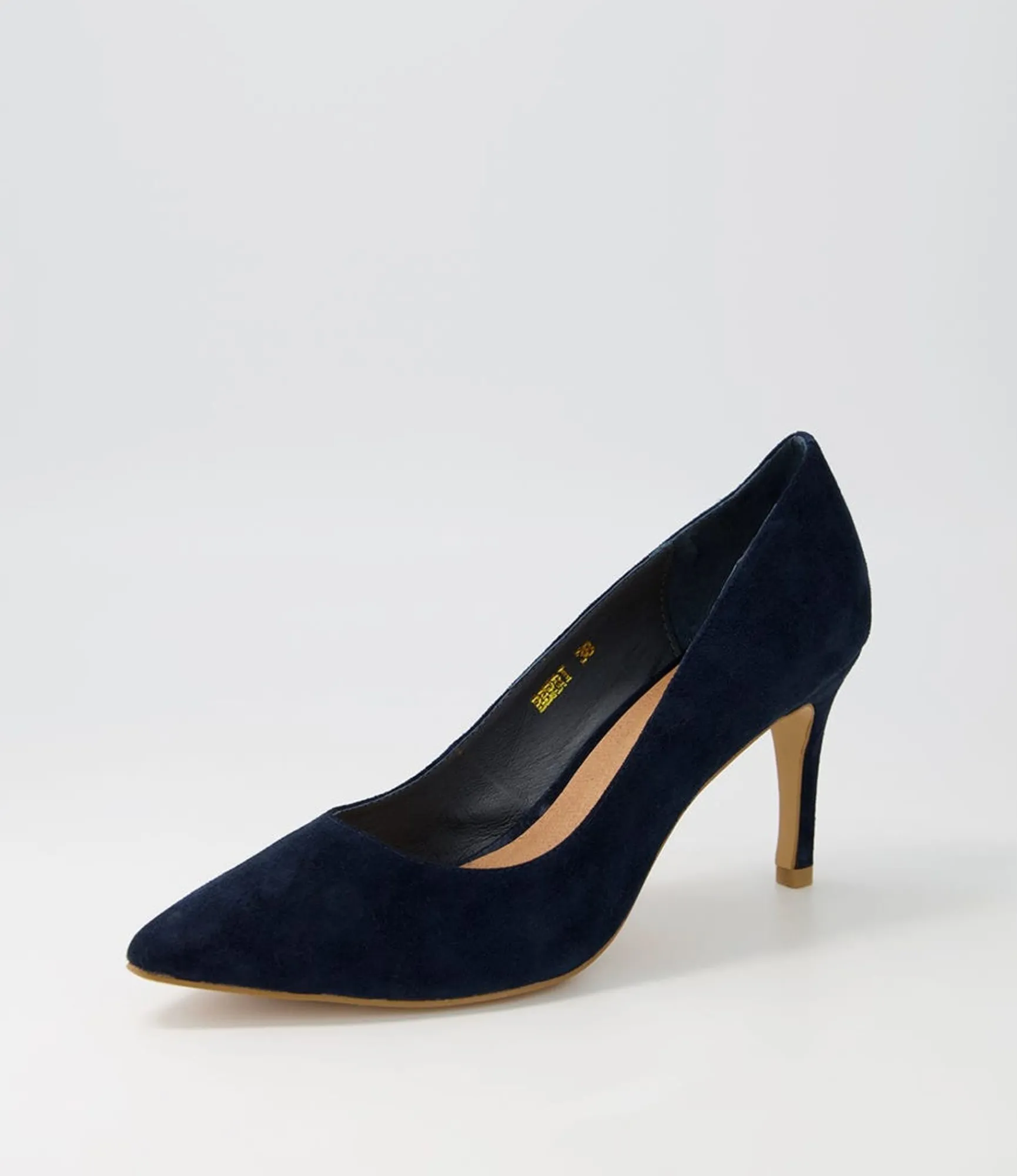 Store Midas Shoes Berri Navy Suede Pump Heels