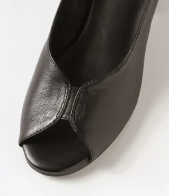 Flash Sale Midas Shoes Binda Black Leather Sandals