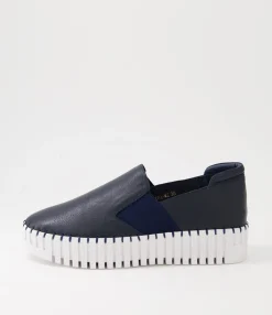 Flash Sale Midas Shoes Bodhi Navy White Leather Sneakers