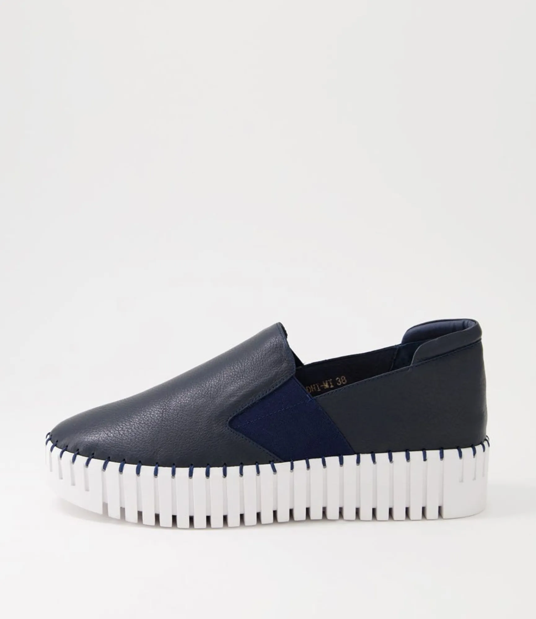 Flash Sale Midas Shoes Bodhi Navy White Leather Sneakers